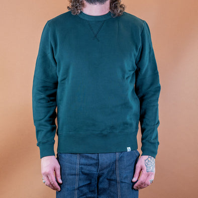 Men's Sweatshirt Bio-Baumwolle 370g Relaxed Fit College Green