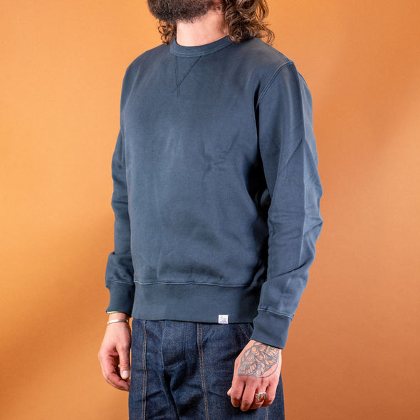 Men's Sweatshirt Bio-Baumwolle 370g Relaxed Fit Denim Blue