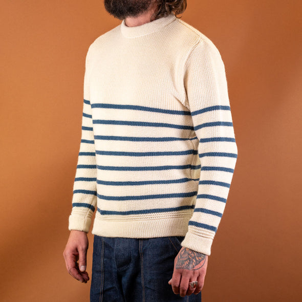 Mariner Sweater Seashell/Trail Blue