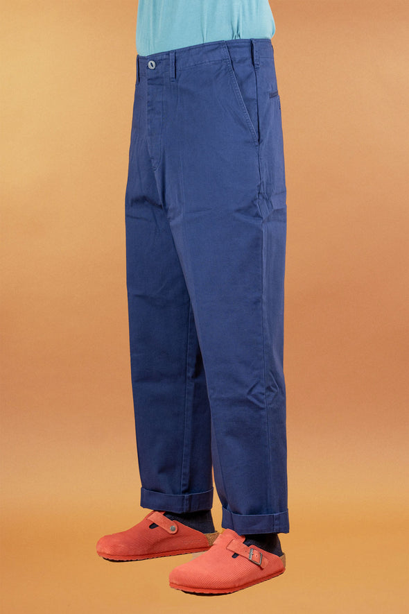 Chino Bio-Baumwolle Twill 260g Relaxed Fit Ink Blue CHINO01