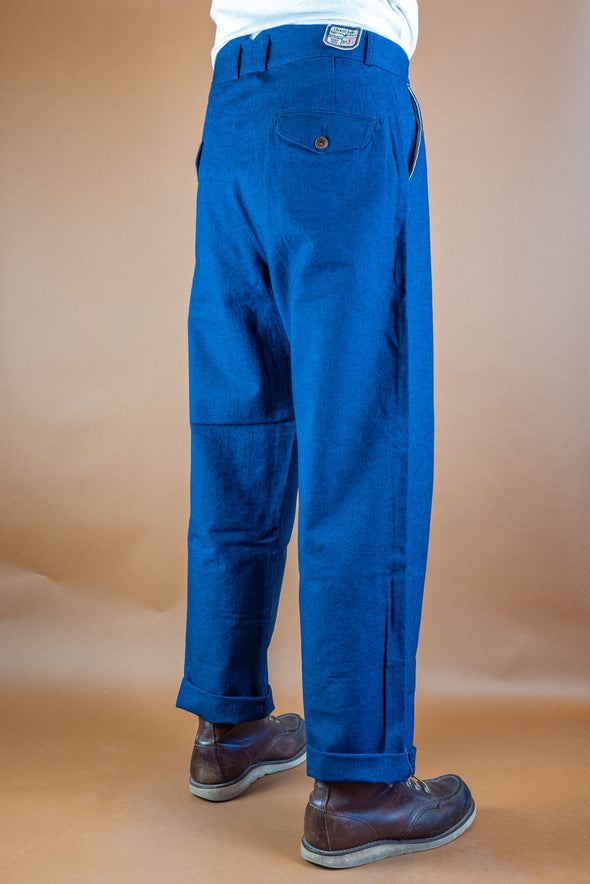 Cotton/Linen Pants 130 Blue