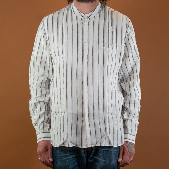 Zen Shirt Linen Striped Beige