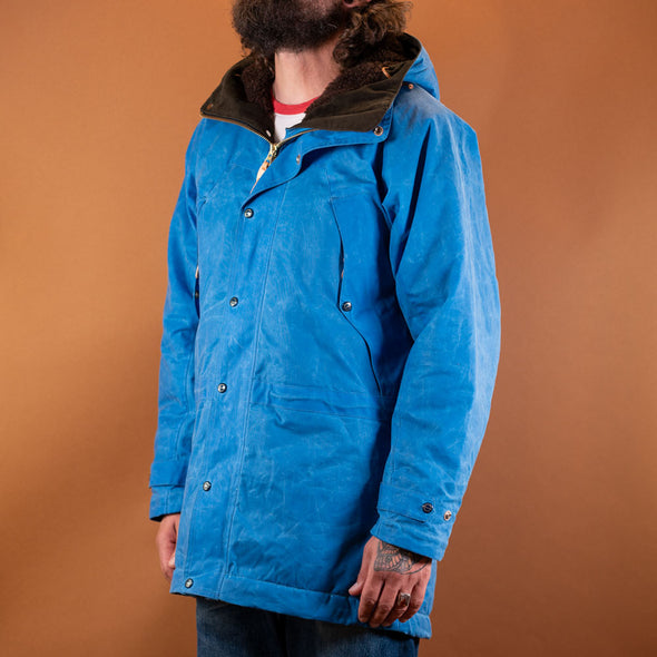 Long Mountain Jacket Waxed Mid Blue