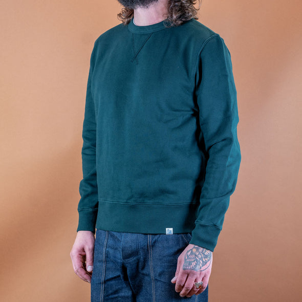 Men's Sweatshirt Bio-Baumwolle 370g Relaxed Fit College Green
