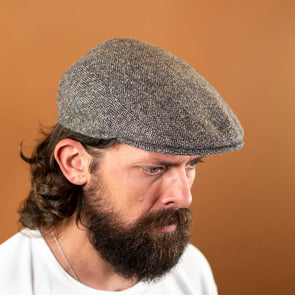 Flatcap Herringbone Wool Brown