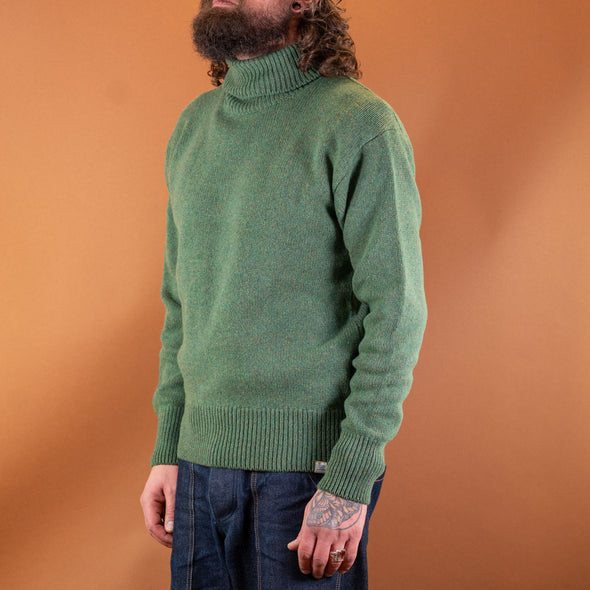 Men's Rollkragen Pullover Relaxed Fit Moss