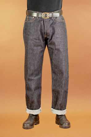 15,7oz Wide Straight Denim Indigo