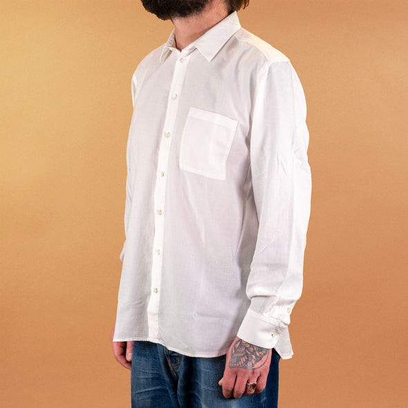 Henning Casual Classic Shirt White