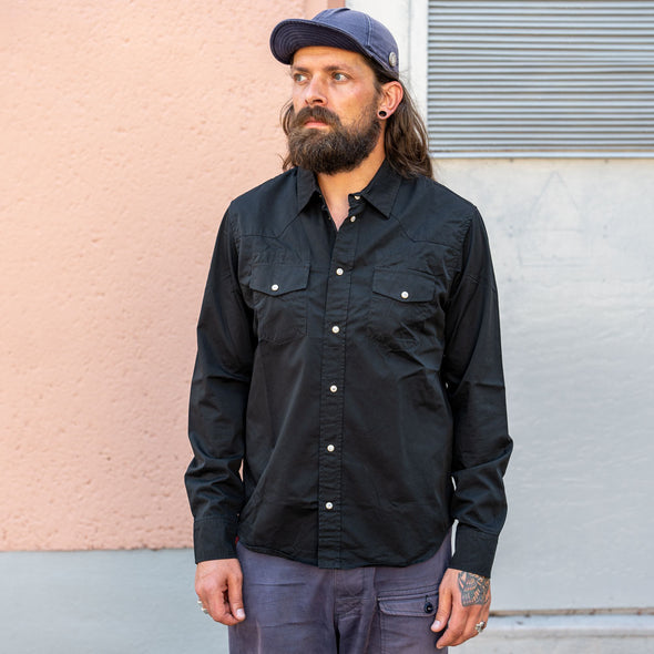 Western Shirt Stanley Cotton Black