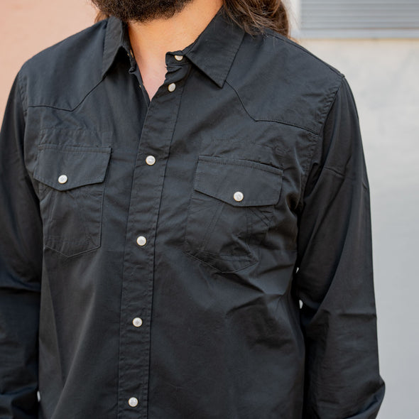 Western Shirt Stanley Cotton Black