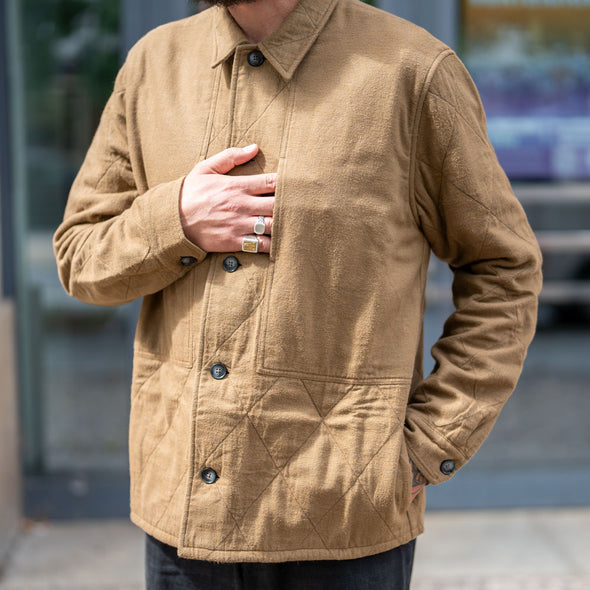 Owe Steppjacke Flanell Tobacco