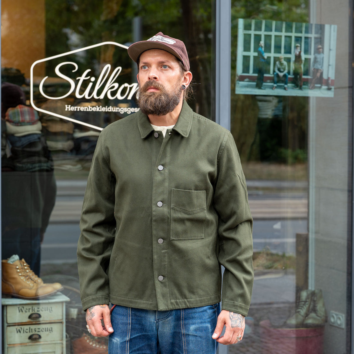Asir Jacket Moleskin Forest