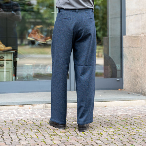 Carlo Trousers Lambswool Blue