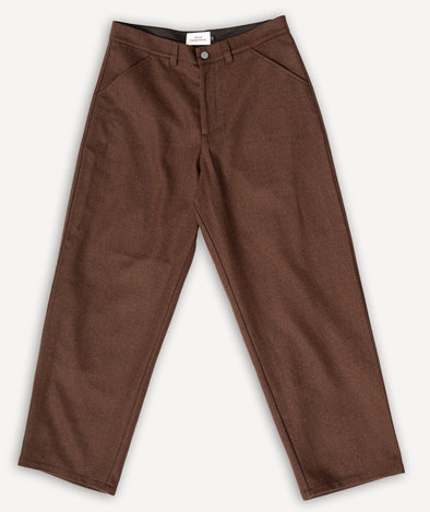 Carlo Trousers Lambswool Marron