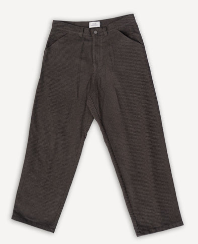 Carlo Trousers Eco Flannel Striped Brown