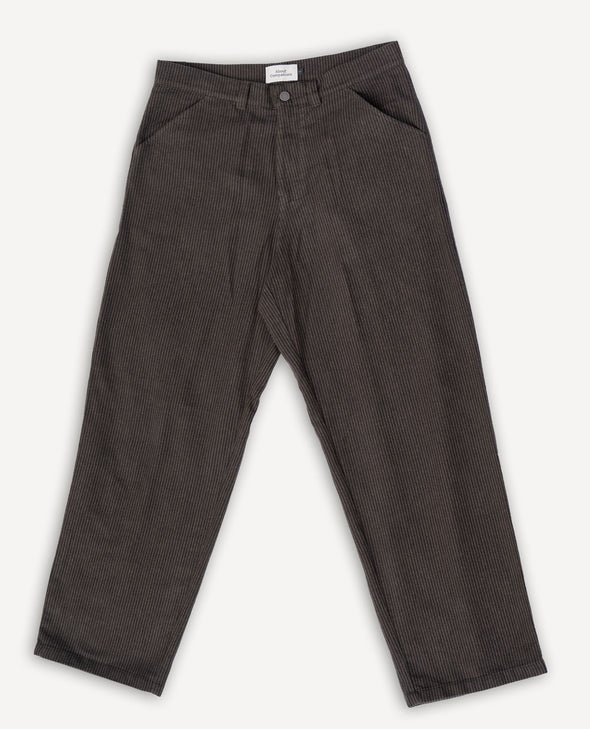Carlo Trousers Eco Flannel Striped Brown