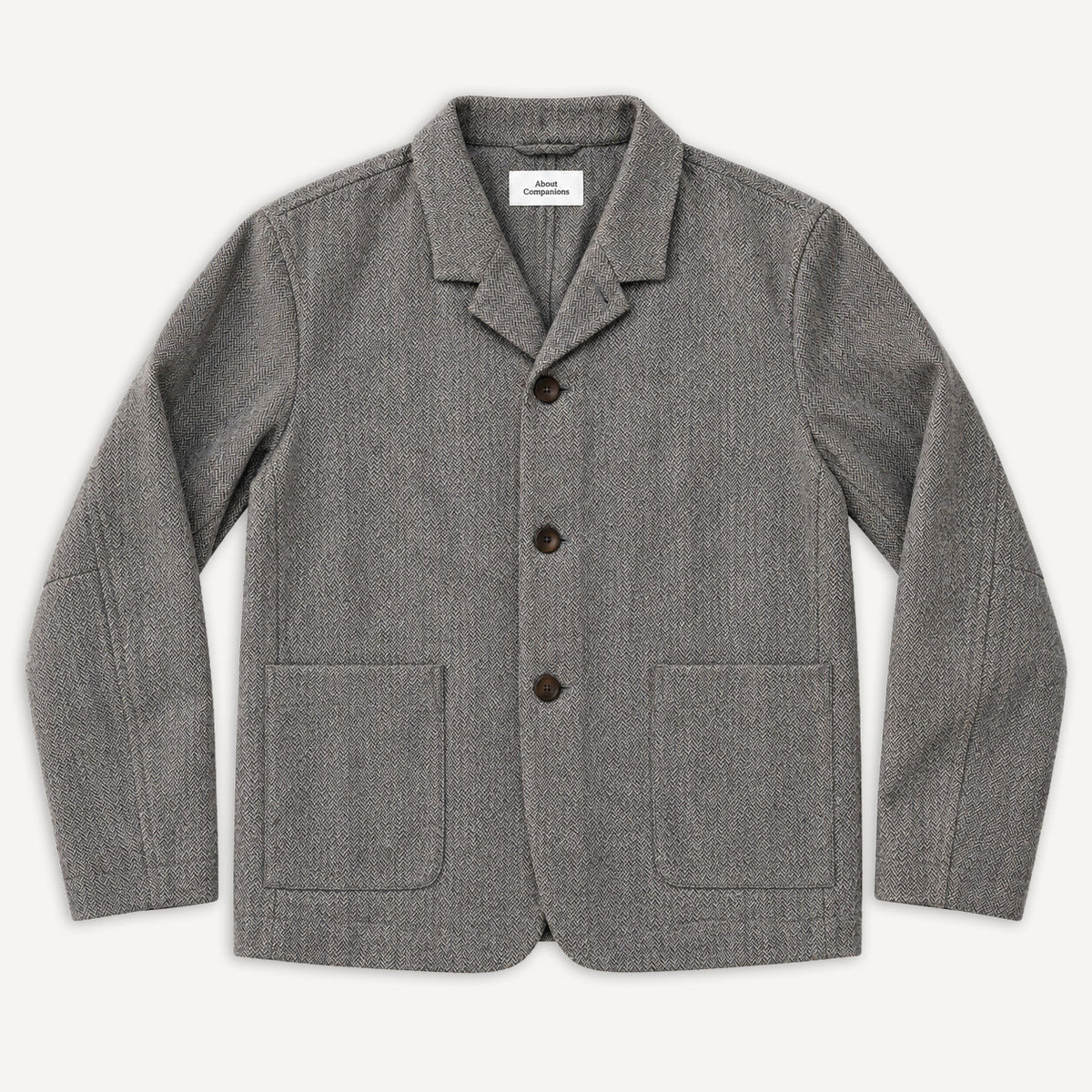 Elmar Blazer Herringbone Lambswool Taupe