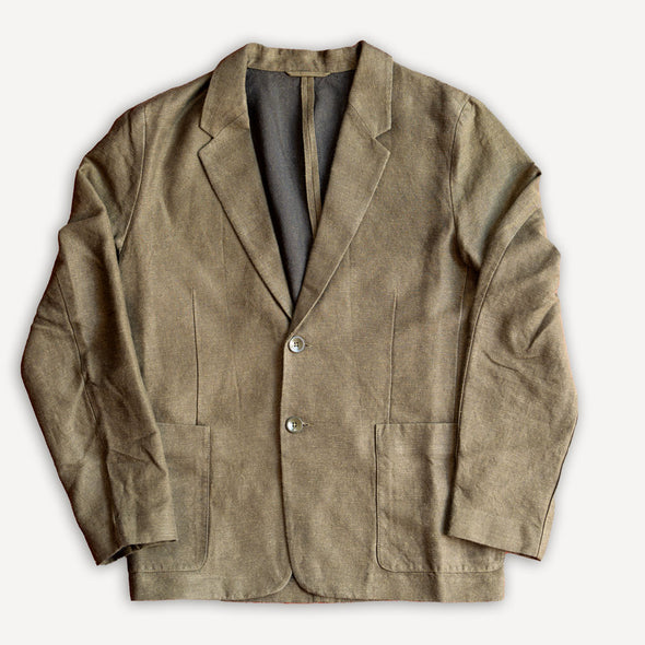 Enver Blazer Winter Linen Olive