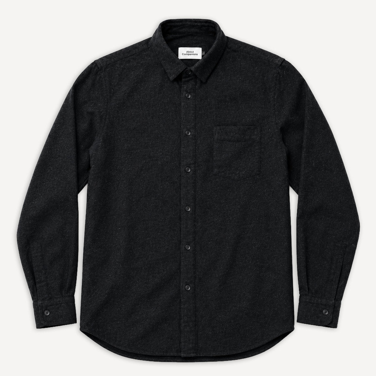Simon Shirt Eco Flannel Black