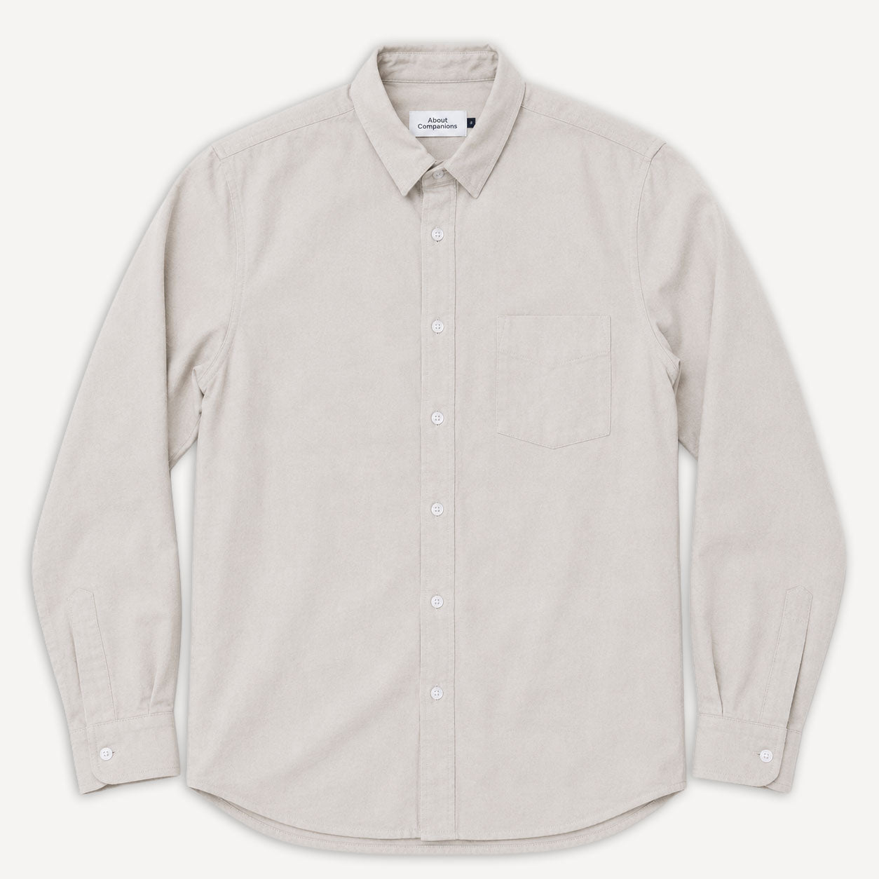Simon Shirt Eco Flannel Light Sand