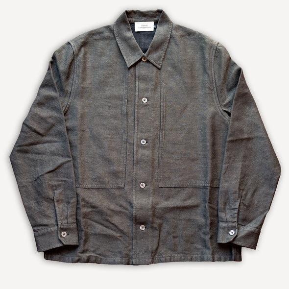 Owe Overshirt Winter Linen Black Olive