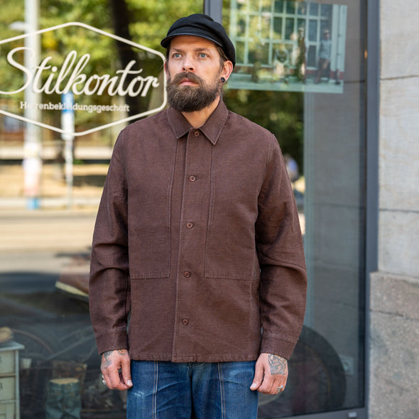 Owe Overshirt Winter Linen Marron