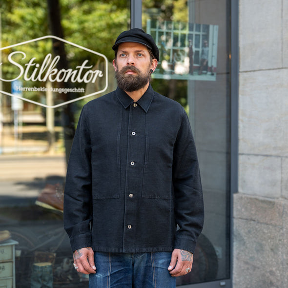 Owe Overshirt Winter Linen Black
