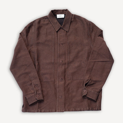 Owe Overshirt Winter Linen Marron