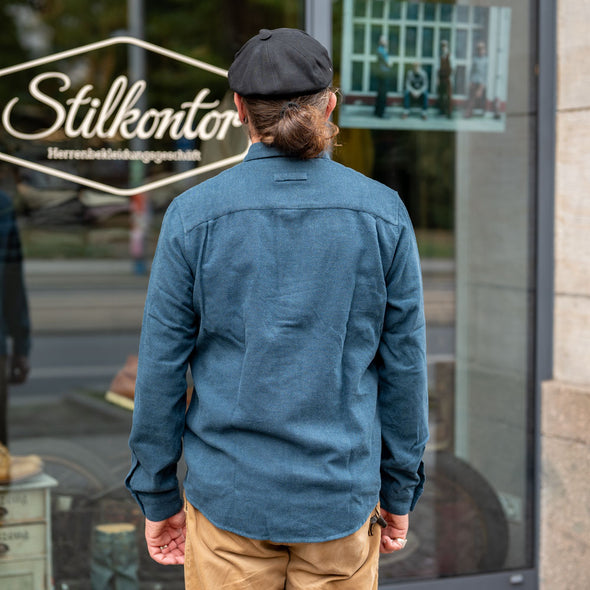 Simon Shirt Eco Flannel Ocean