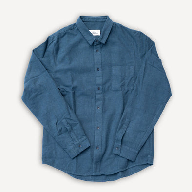 Simon Shirt Eco Flannel Ocean