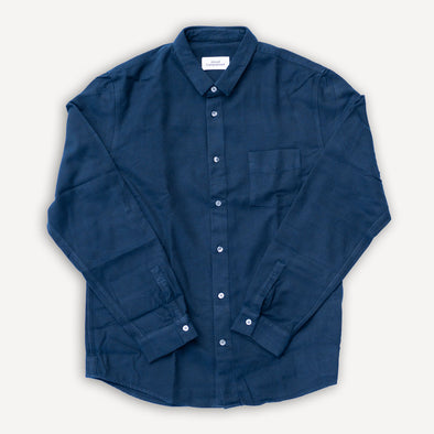 Simon Shirt Eco Flannel Deep Sea