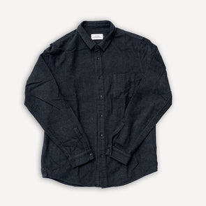 Simon Shirt Eco Flannel Black
