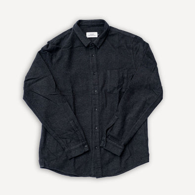 Simon Shirt Eco Flannel Black
