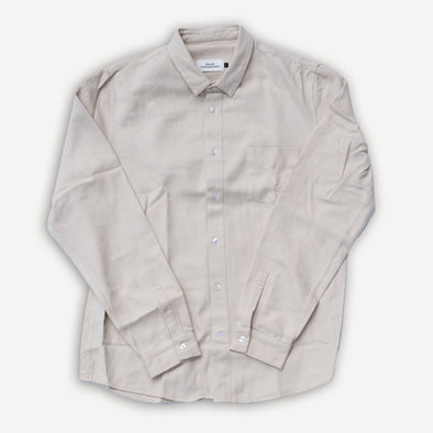 Simon Shirt Eco Flannel Light Sand