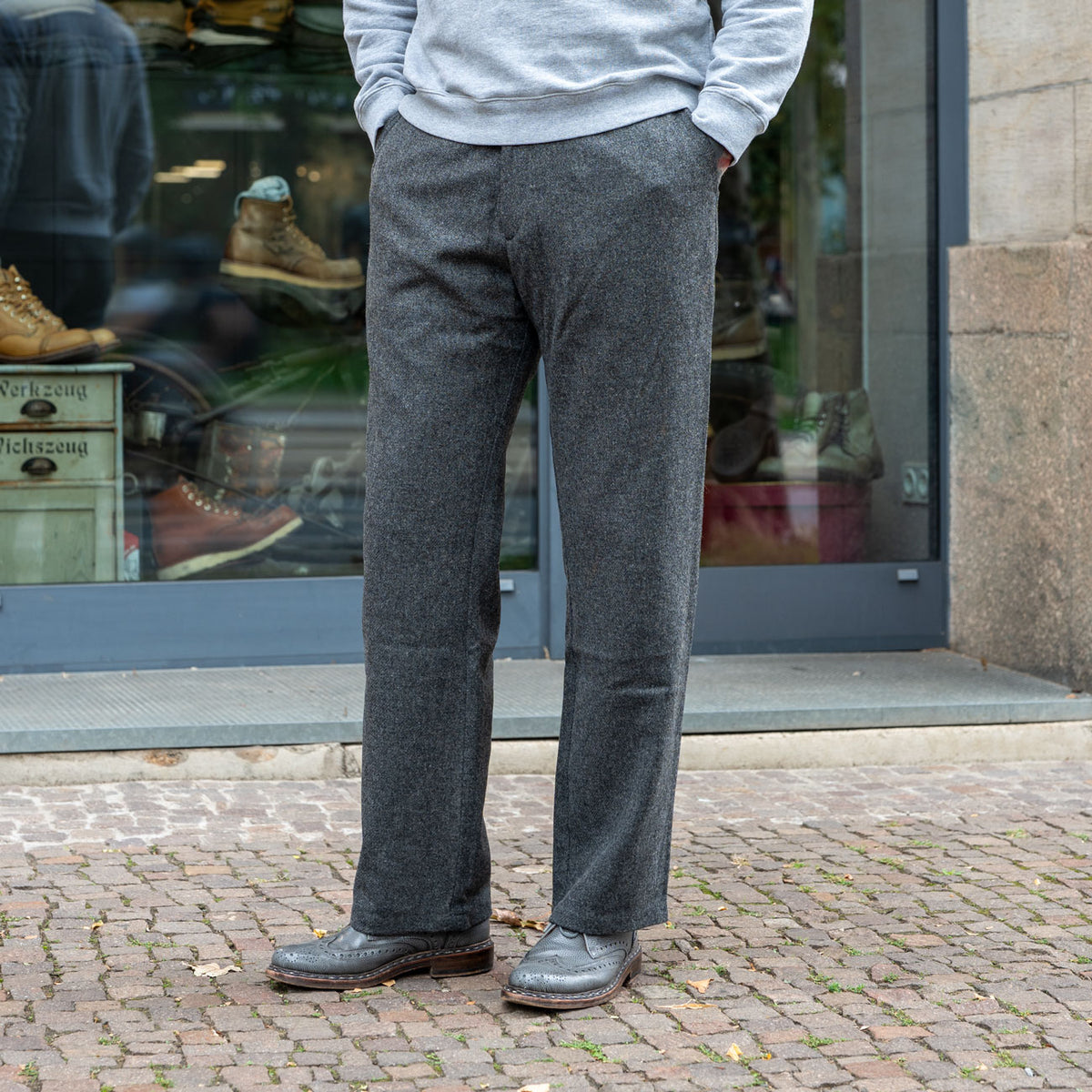 Waban Trousers Lambswool Anthracite