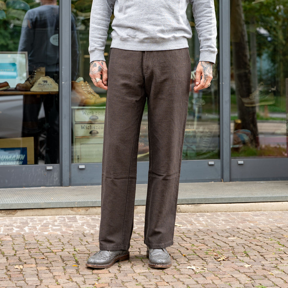 Waban Trousers Winter Linen Coffee