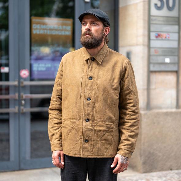 Owe Steppjacke Flanell Tobacco