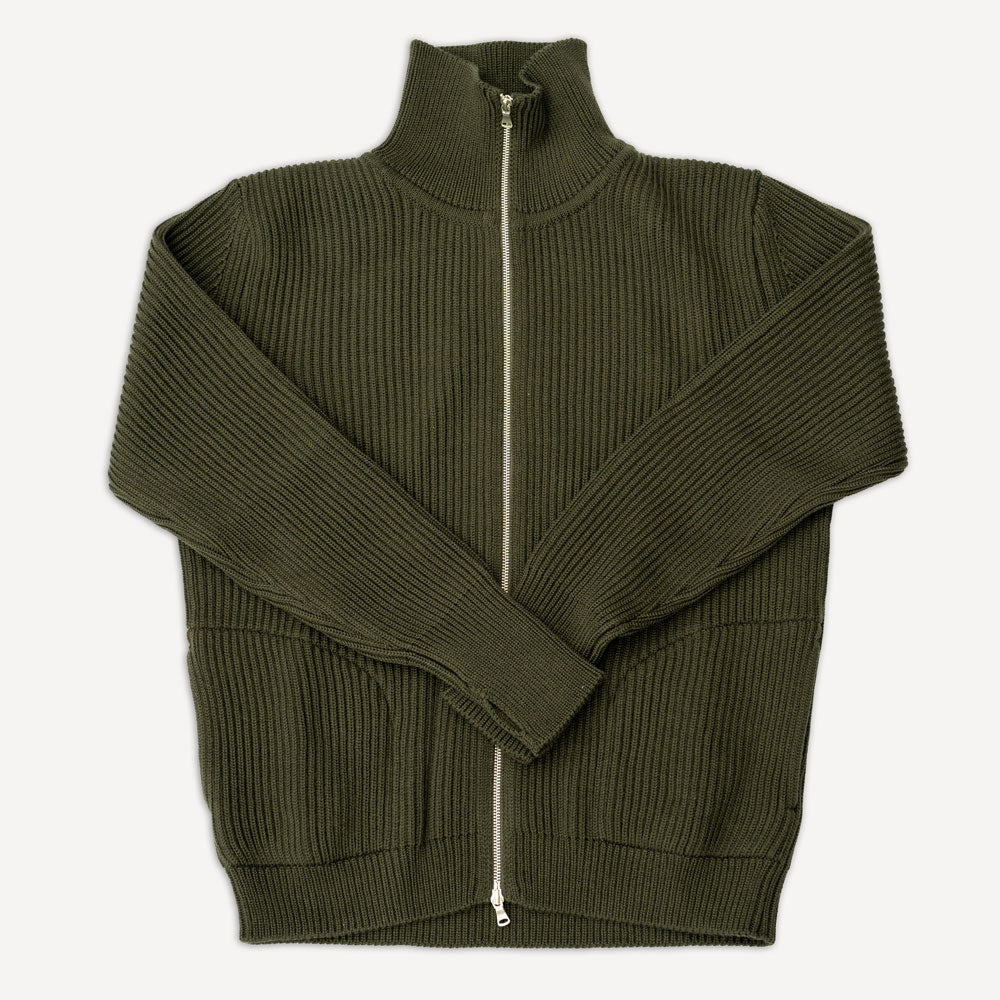 Navy Full Zip Pockets Hunting Green