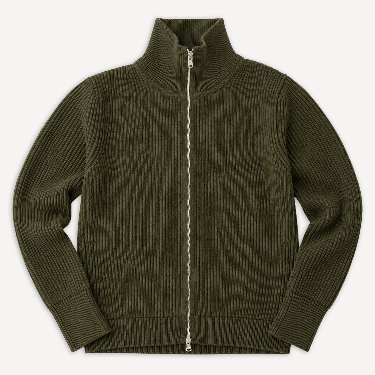 Navy Full Zip Pockets Hunting Green