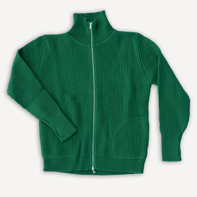 Navy Full Zip Pockets Green