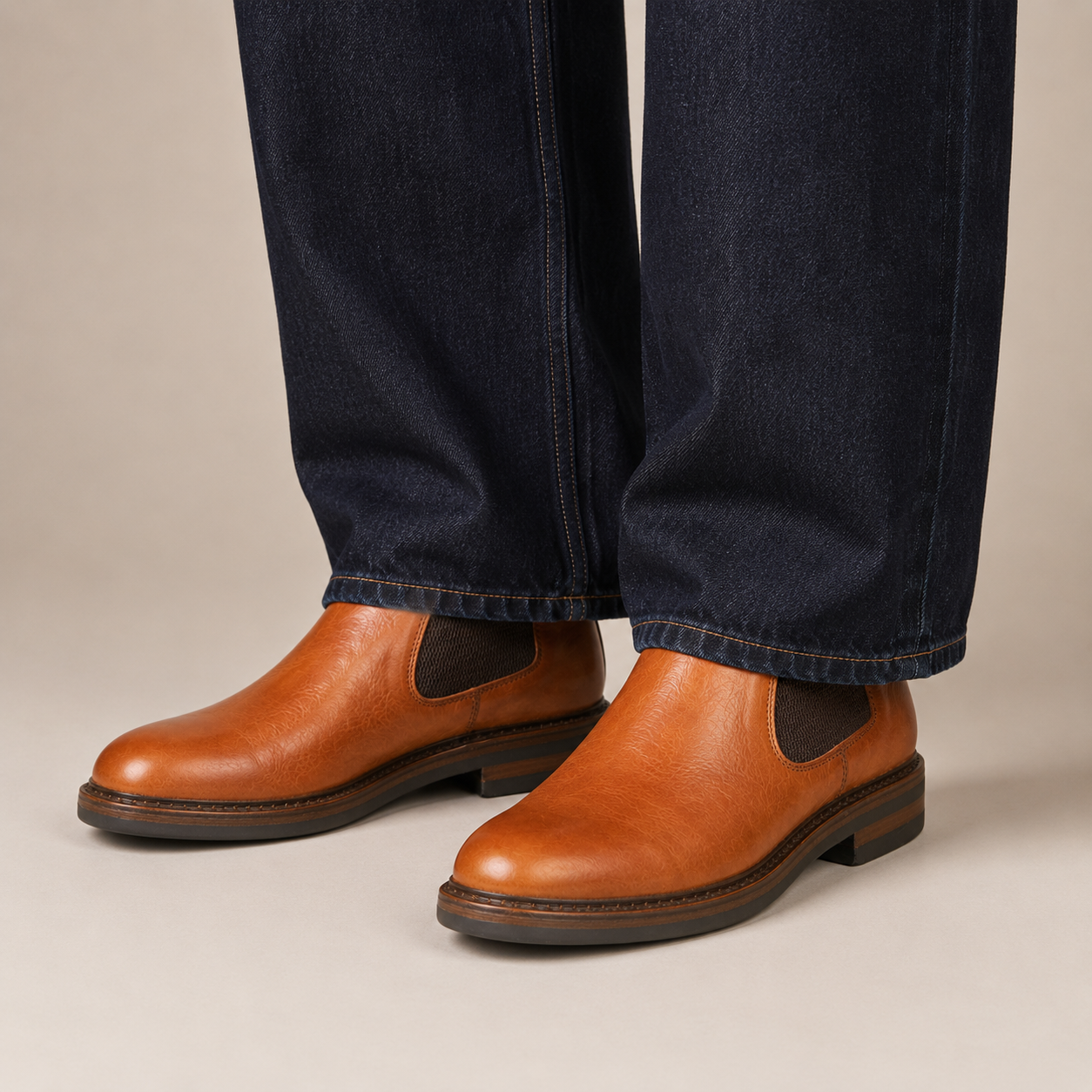 Chelsea Boot Kudoflex Rubber 1200 Nocciola