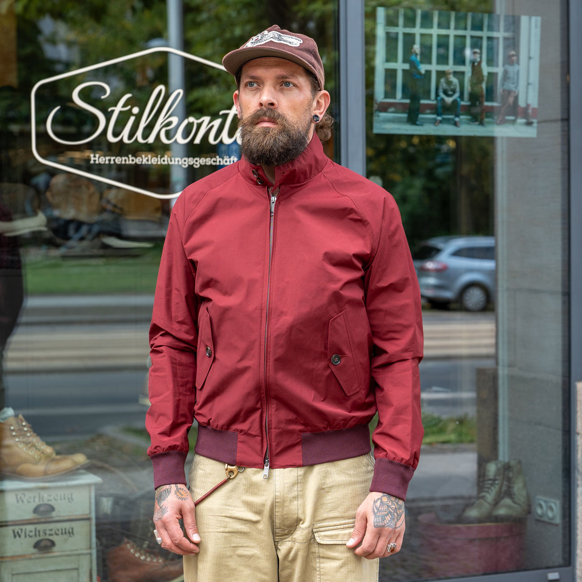 G9 Harrington Jacket Tawny Port