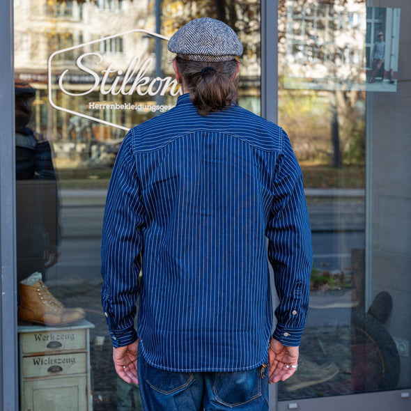 BWS07 Serviceman Shirt 11.5 oz. Indigo Wabash Selvedge Twill