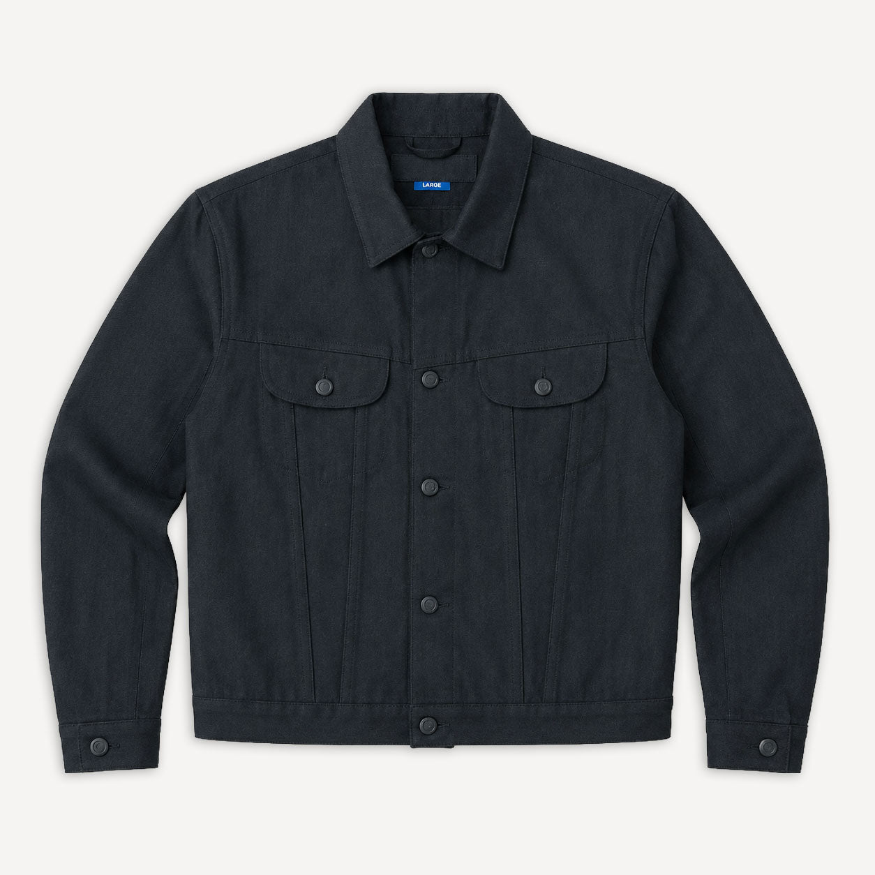 BDJ06 Trucker Jacket 13oz. Black Slub