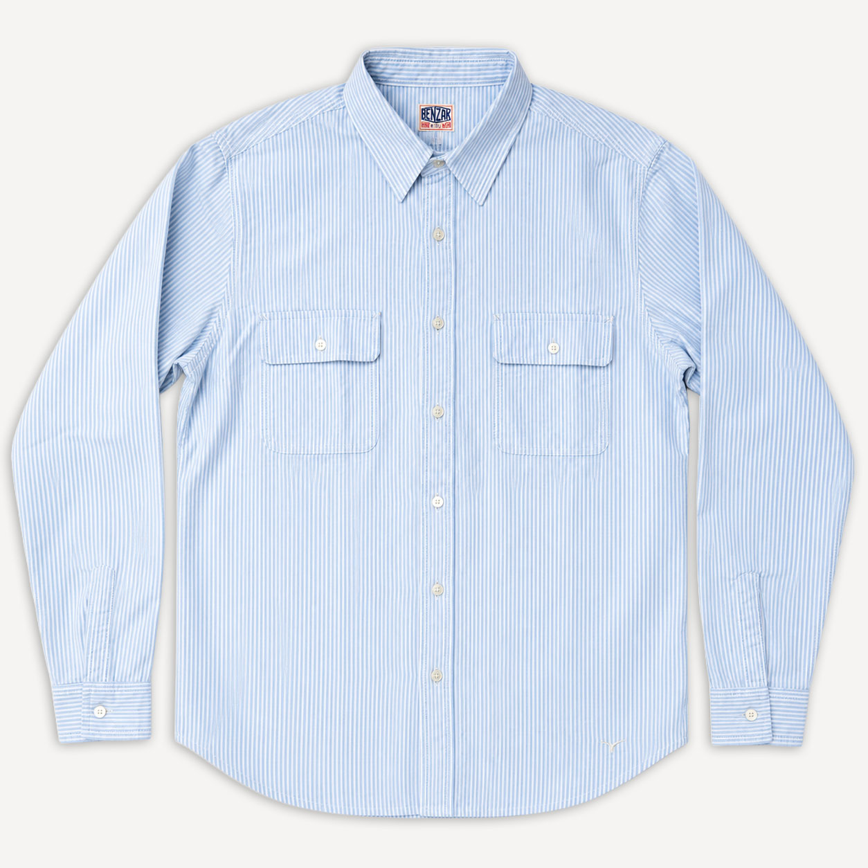 BWS06 Worker Shirt Blue/White