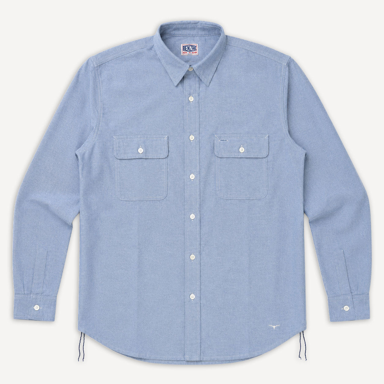 BWS06 Worker Shirt Navy/White
