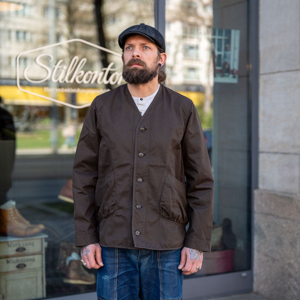 Bernard Loose Fit Light Jacket Coffee Brown