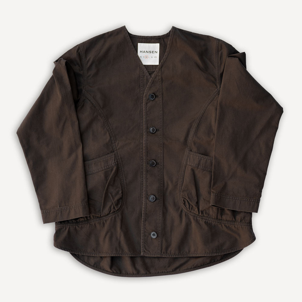 Bernard Loose Fit Light Jacket Coffee Brown
