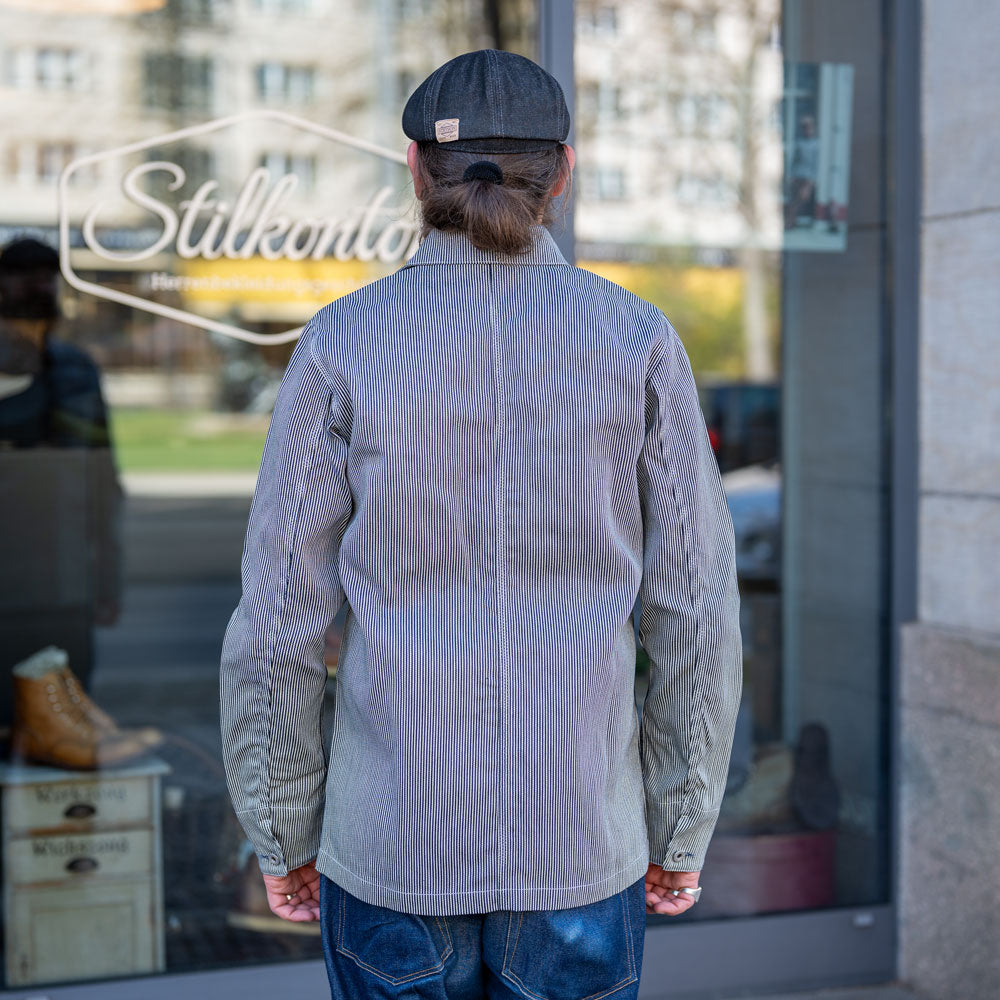 Workjacket Striped White/Blue