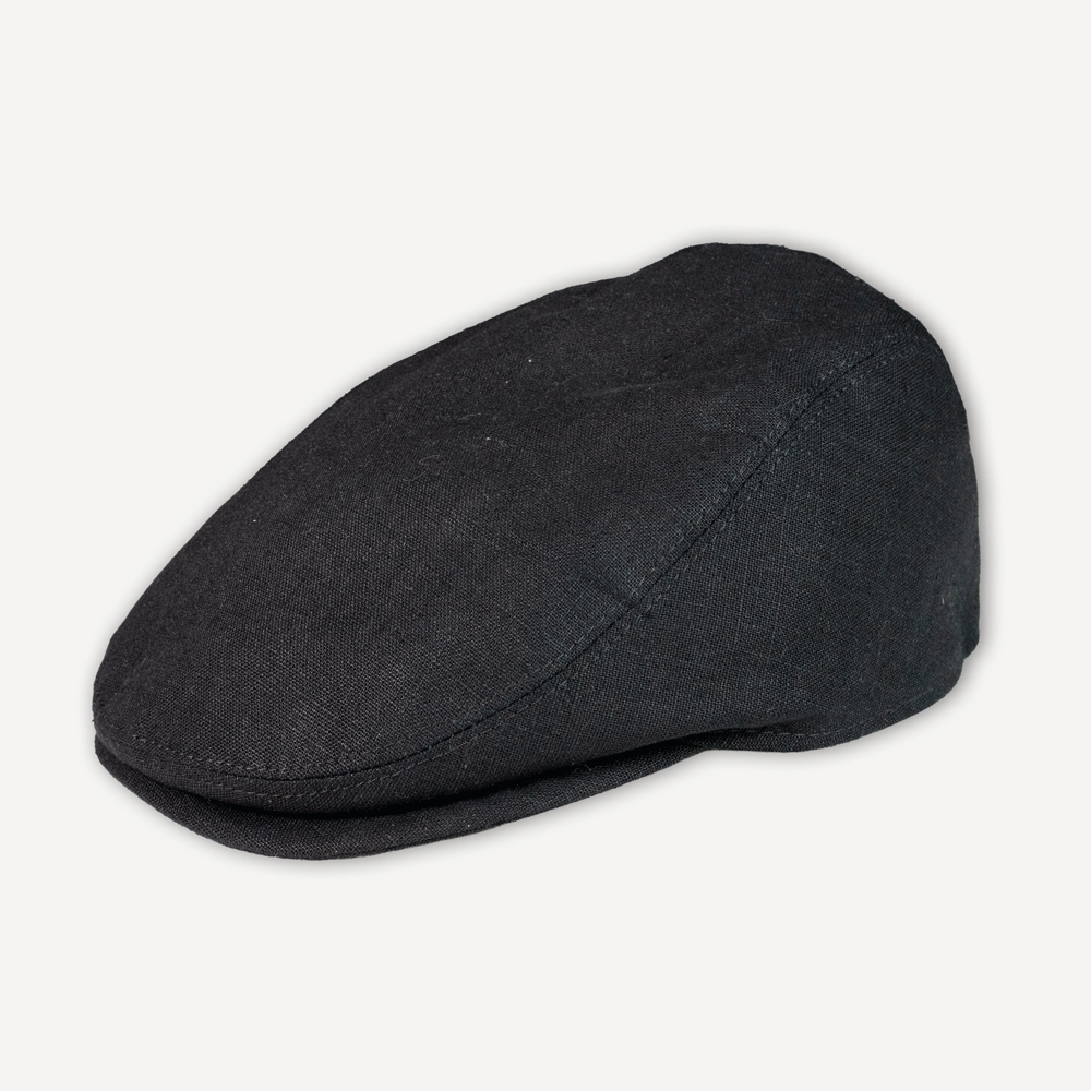 Flatcap Linen Black
